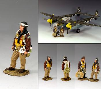 U.S. Fighter Pilot with Map--single figure--RETIRED--LAST TWO!! #18007