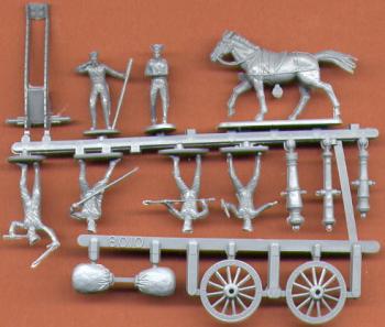 Napoleonic Russian Artillery--4 cannon with 24 crew, 4 pack horses and 12 interchangeable barrels Napoleonic Russian Artillery--4 cannon with 24 crew, 4 pack horses and 12 interchangeable barrels #2005
