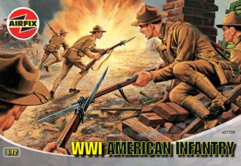 Image of 1/72 WWI American Infantry--48 unpainted figures