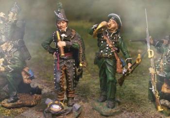 Image of British 95th Rifles Command Set--two figures--RETIRED--LAST ONE!!