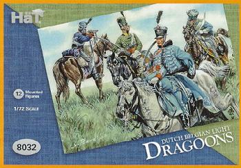Waterloo Dutch Belgian Light Cavalry--12 mounted figures -- AWAITING RESTOCK. #2027
