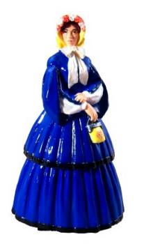 Clara in Afternoon Dress with Pagoda Sleeves, 1858-1864--single figure--RETIRED--LAST ONE!! #0