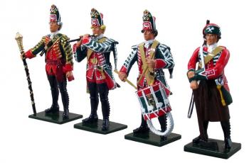 British 45th Regiment Command Set #1, 1755-1763--four figures--RETIRED--LAST TWO! British 45th Regiment Command Set #1, 1755-1763--four figures--RETIRED--LAST TWO! #18421