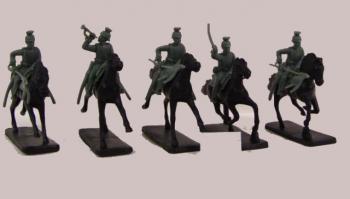 WWI German Mounted Ulhan Lance--5 Figures (white) #18541