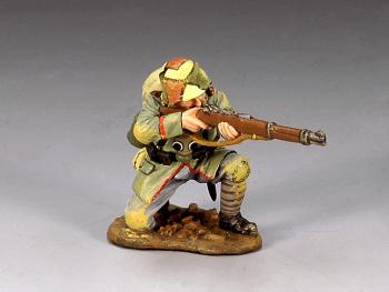 Late German Kneeling Firing Rifle--single figure--RETIRED--LAST ONE!! #18568