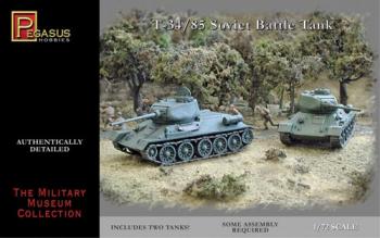 Soviet T-34/85 (2 tanks)--1:72 scale model tank kit Soviet T-34/85 (2 tanks)--1:72 scale model tank kit #18677