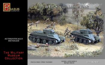 Soviet BT-7 Light Tank (2 tanks)--1:72 scale model tank kit Soviet BT-7 Light Tank (2 tanks)--1:72 scale model tank kit #18682