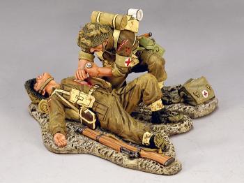 British 3rd Infantry--Medic & Wounded--RETIRED. --LAST TWO!  #18756