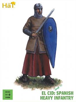 El Cid: Spanish Heavy Infantry--thirty-two 28mm plastic figures El Cid: Spanish Heavy Infantry--thirty-two 28mm plastic figures #18838