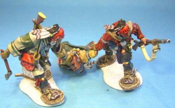 Image of A Little Help--two Woodland Indians--two figures--RETIRED--LAST ONE!!