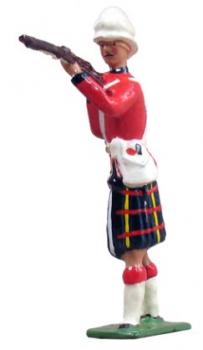 Image of Cameron Highlander Standing Firing in Sun Helmet--1 Piece Set--RETIRED--LAST THREE!!