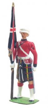 Image of Cameron Highlander Ensign with King's Colour--1 Piece Set--RETIRED--LAST ONE!!