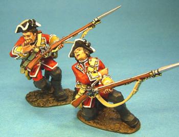 Two Wounded British Line Infantry, 28th Regiment of Foot--two figures #30