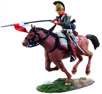French 4th Lancers Trooper Charging #1--single mounted figure--RETIRED--LAST ONE!! French 4th Lancers Trooper Charging #1--single mounted figure--RETIRED--LAST ONE!! #19685