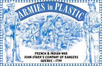 F&I War John Stark's Rangers, Quebec, 1759 (Blue)--16 in 8 Poses F&I War John Stark's Rangers, Quebec, 1759 (Blue)--16 in 8 Poses #19906