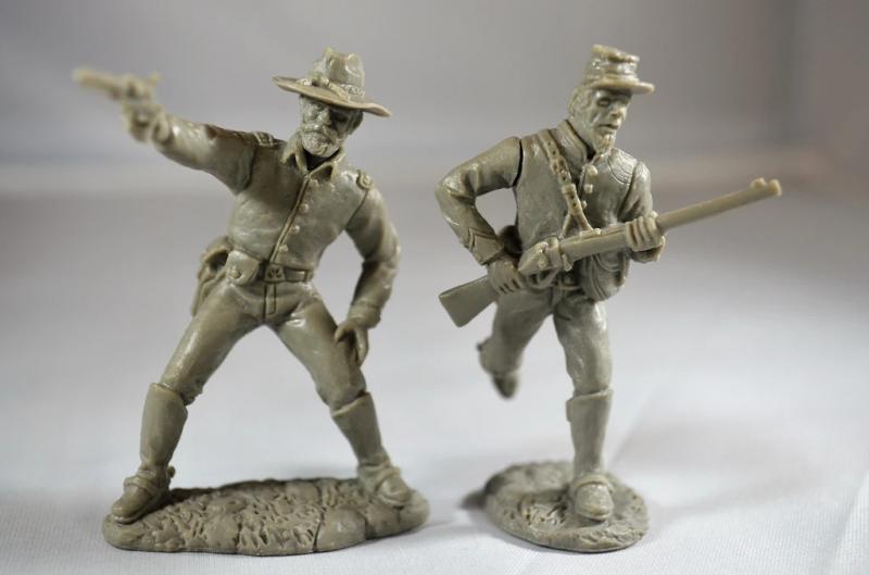 Dismounted U.S. Cavalry (Gray)--12 Figures in 6 poses - TSSD15G ...