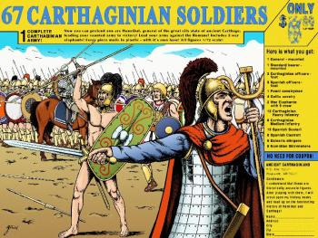 Carthaginian Army--67 Carthaginians, elephants, and command per box Carthaginian Army--67 Carthaginians, elephants, and command per box #20038