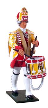 Image of British Drummer--15th Regiment of Foot, 1754-1763--single figure--RETIRED--LAST ONE!!