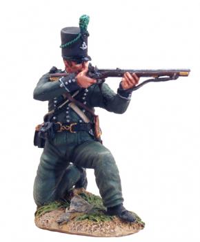 Image of British 95th Rifleman Kneeling Firing #1--single figure--RETIRED--LAST ONE!