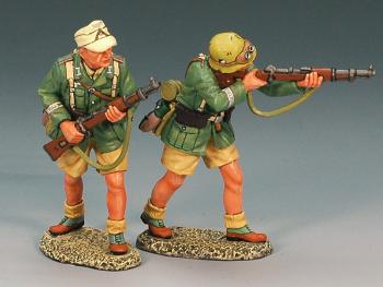 Afrika Korps Rifle Section Set--two figures--RETIRED--LAST ONE!! #20286