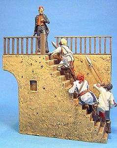 Image of Gordon at Khartoum--four figures and staircase--RETIRED--LAST ONE!!
