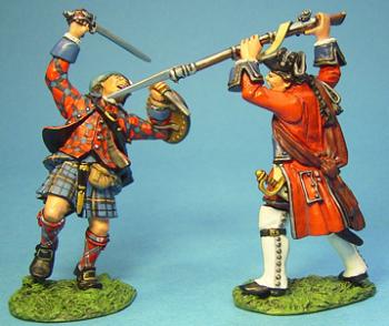 Officer and Wounded Highlander--two figures--RETIRED--LAST TWO!! #18