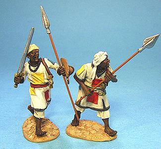 Image of Two Mahdists Attacking--Gordon at Khartoum--two figures--RETIRED--LAST ONE!!