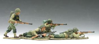 On The Beach (A)--three U.S. Ranger figures--RETIRED. - ONE AVAILABLE!  On The Beach (A)--three U.S. Ranger figures--RETIRED. - ONE AVAILABLE!  #269