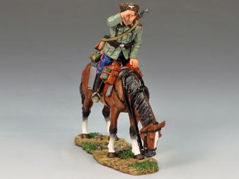Image of Mounted German Cossack Scout--single mounted figure--RETIRED--LAST ONE!!