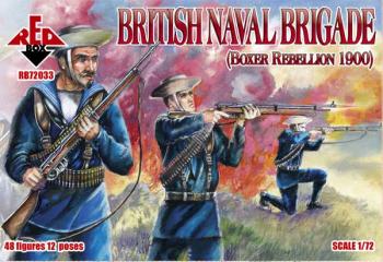 Image of British Naval Brigade (Boxer Rebellion, 1900)--48 figures in 12 poses - SEVEN IN STOCK!