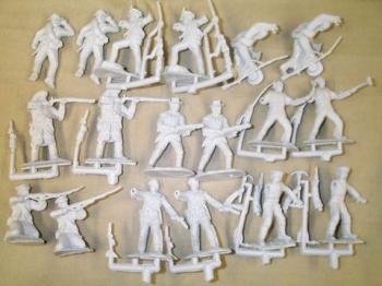 Image of Texans Alamo Set #3 (Pebble)--16 Figures in 8 Poses--TWO IN STOCK.