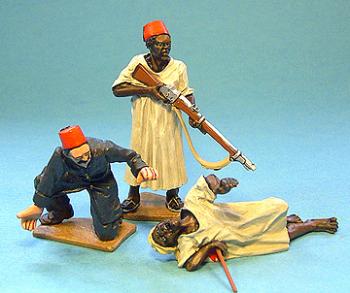 Image of Egyptian Defenders--three figures--RETIRED--LAST ONE!!