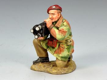 Image of British Para Movie Cameraman Sergeant Dennis Smith--single crouching figure--RETIRED. LAST ONE! 