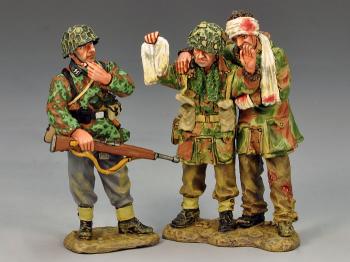 Image of Captured!--SS Panzer Grenadier Guards & 2 Captured British Paras--RETIRED. ONE AVAILABLE! 