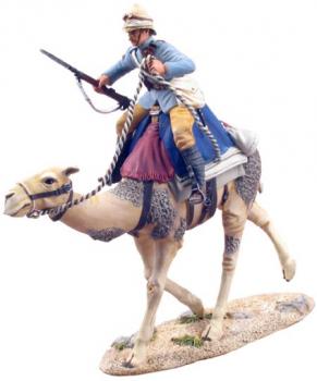 Image of British Camel Corps Trooper Mounted Charging #1--single mounted figure--RETIRED--LAST ONE!! Image of British Camel Corps Trooper Mounted Charging #1--single mounted figure--RETIRED--LAST ONE!!