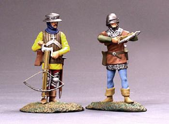 French Crossbowmen Set--two figures--RETIRED--LAST ONE!! #277