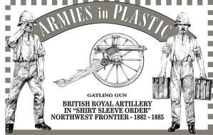 Image of Gatling Gun with 5 man crew, Northwest Frontier--gray plastic