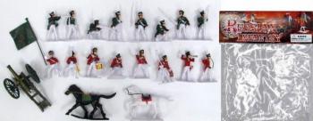 Image of 1/32 Russian 1800s Infantry Figure Playset (16 Figures, 2 Horses & Cannon)--RETIRED--LAST THIRTEEN!! Image of 1/32 Russian 1800s Infantry Figure Playset (16 Figures, 2 Horses & Cannon)--RETIRED--LAST THIRTEEN!!