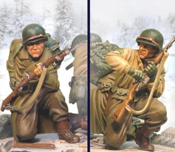 Image of American Sherman Winter Riders--two figures--RETIRED--LAST ONE!!