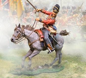 Image of Mounted British Royal Scots Grey Officer--single figure--RETIRED--ONE IN STOCK.