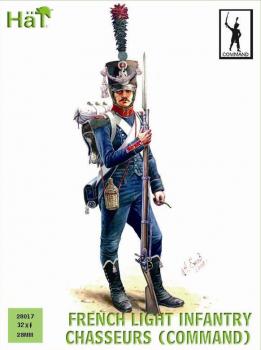 Image of 28mm French Chasseurs Command--thirty-two 28mm plastic figures