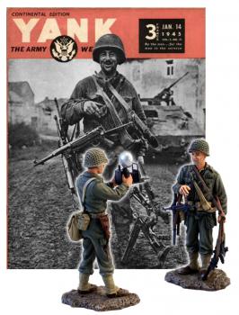 Image of Present Arms, Images of War--U.S. Soldier as Pictured in YANK Magazine and Photographer--two figures--RETIRED.