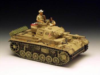 Image of The Panzer III and two crew men--RETIRED - ONE AVILABLE! Mint in white box! 