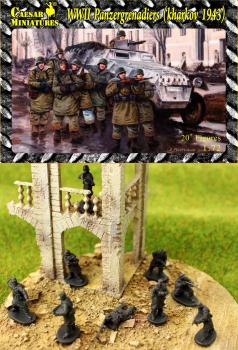 WWII Panzergrenadiers (Kharkov 1943)--20 figures 9 poses--AWAITING RESTOCK. #3