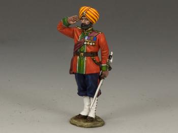 Ludhiana Sikhs Regiment Native Officer Saluting (Matt)--single figure--RETIRED--LAST ONE!! #22515