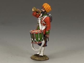 Image of Ludhiana Sikhs Regiment Drummer Bugler (Matt)--single figure--RETIRED--LAST ONE!!