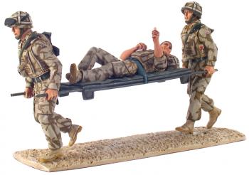 Image of Help for Heroes--Modern British Army Stretcher Bearer Set, Kings Royal Hussar's--RETIRED--LAST ONE!! Image of Help for Heroes--Modern British Army Stretcher Bearer Set, Kings Royal Hussar's--RETIRED--LAST ONE!!