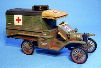 Image of Ford T Ambulance 1918 (green)--RETIRED--signed by John Jenkins!!--LAST ONE!!