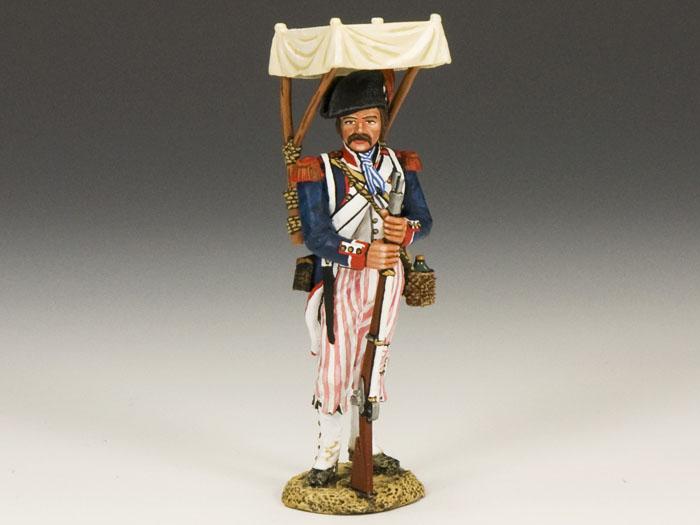 Napoleonic French Soldier with Sun Canopy--single figure--RETIRED--LAST ONE!! #1 Napoleonic French Soldier with Sun Canopy--single figure--RETIRED--LAST ONE!! #1