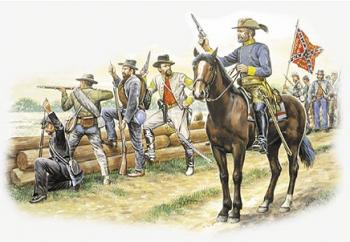 Confederate Infantry the Grays--50 foot figures, 1 mounted figure and 1 horse Confederate Infantry the Grays--50 foot figures, 1 mounted figure and 1 horse #2632